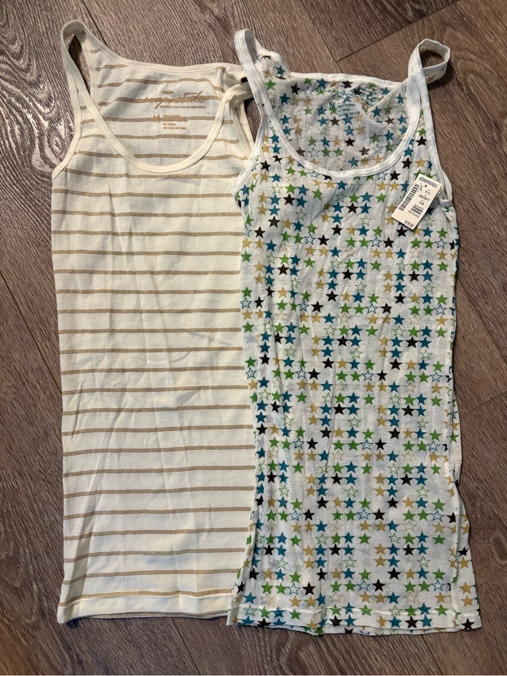 VTG Y2K AERO Aeropostale Long Cotton Tank LOT OF 2 M Medium NWT NEW